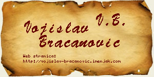 Vojislav Bracanović vizit kartica